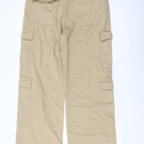Primark Women's Beige Relaxed Cargo Jeans Size 12