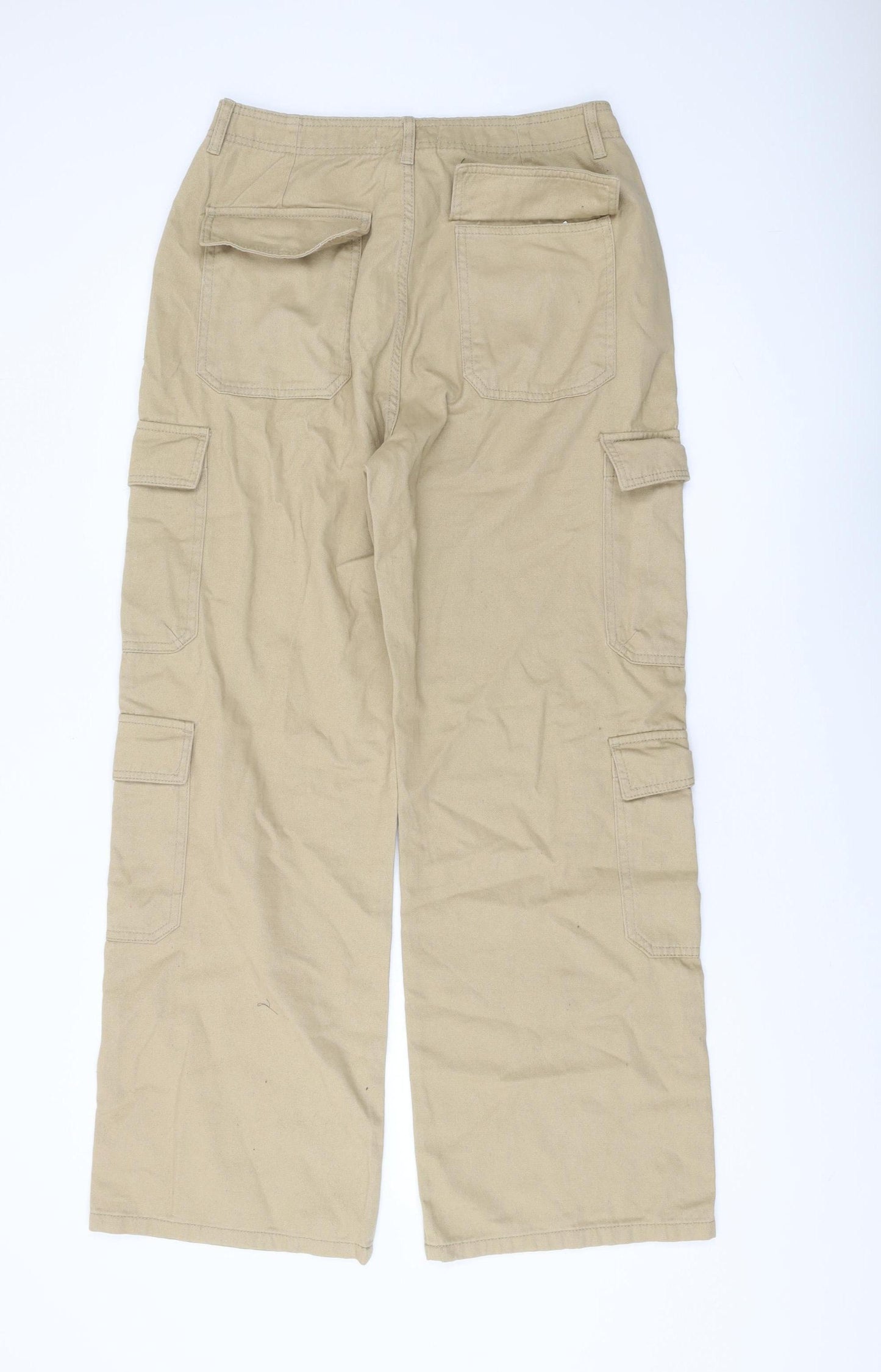 Primark Women's Beige Relaxed Cargo Jeans Size 12