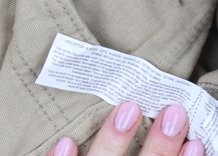 Primark Women's Beige Relaxed Cargo Jeans Size 12