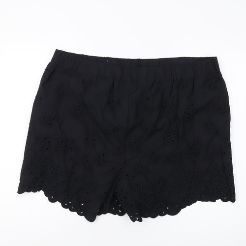 Marks & Spencer Women's Black Culotte Shorts Size 22