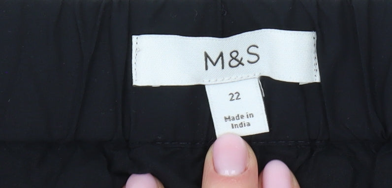 Marks & Spencer Women's Black Culotte Shorts Size 22
