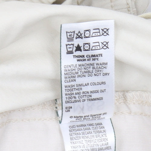 Marks and Spencer Men's Beige Chino Shorts M