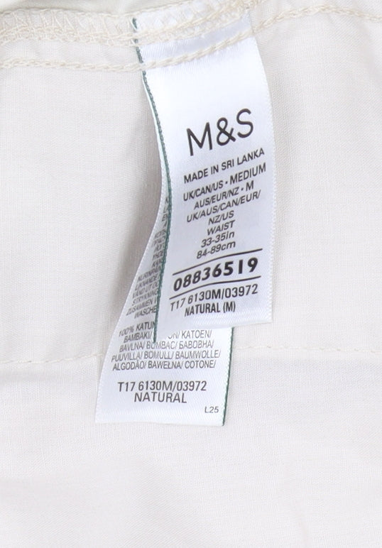 Marks and Spencer Men's Beige Chino Shorts M