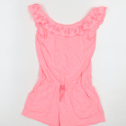 Gap Kids Girls Pink Sleeveless Playsuit 6-7 Years