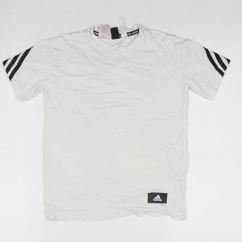 Adidas Unisex Kids White T-Shirt 9-10 Years