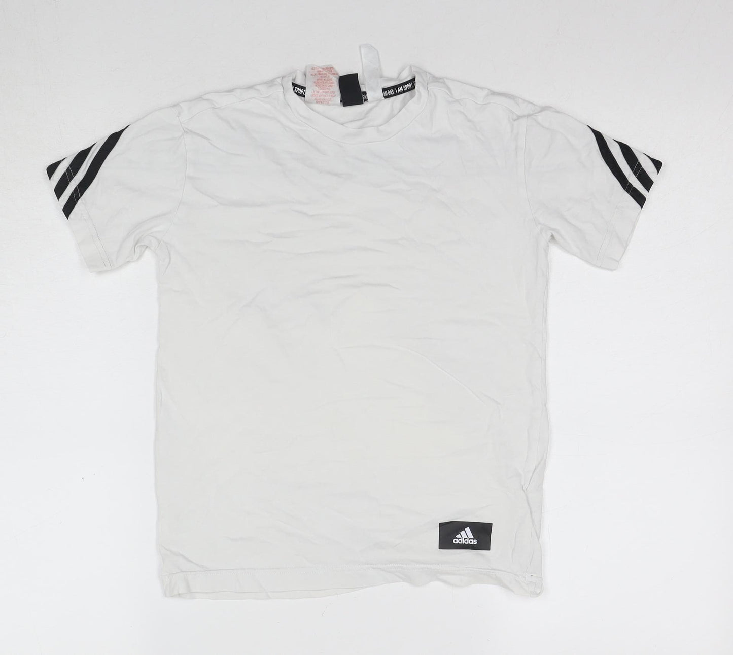 Adidas Unisex Kids White T-Shirt 9-10 Years
