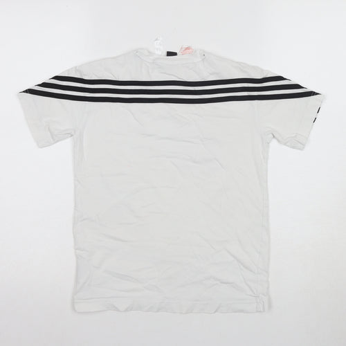 Adidas Unisex Kids White T-Shirt 9-10 Years