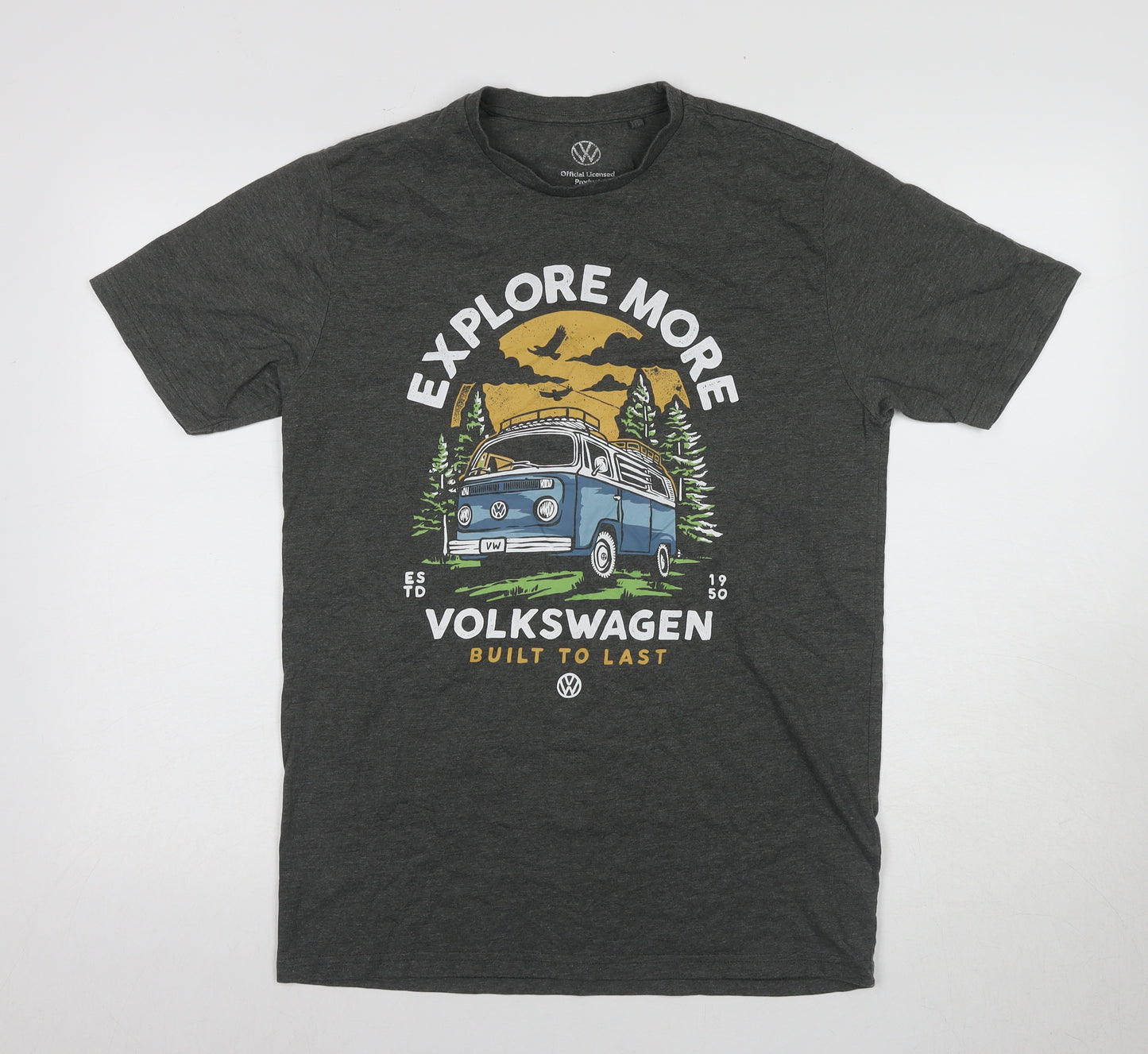 Volkswagen Men's Grey Graphic T-Shirt, Medium