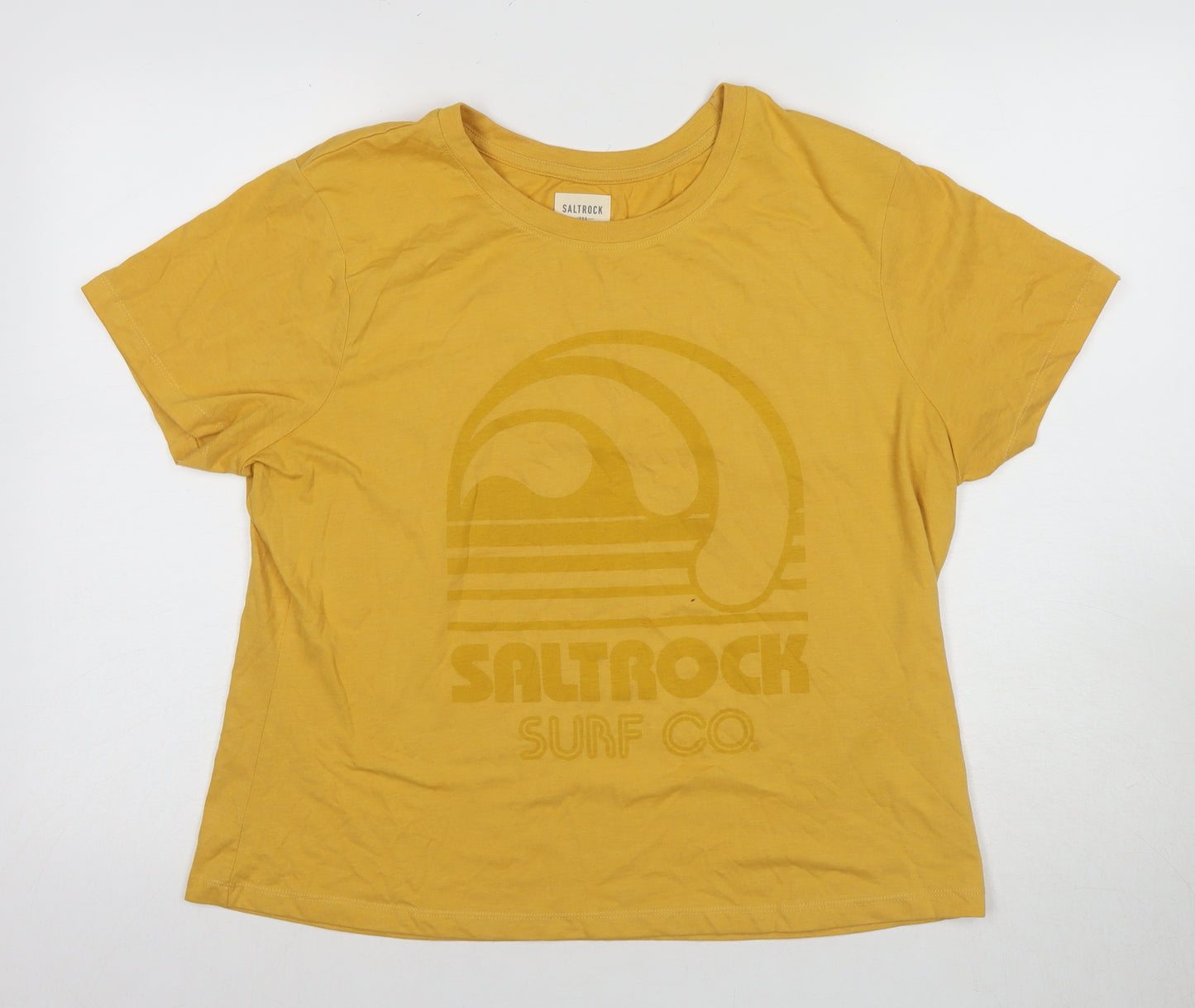 Saltrock Women's Yellow T-Shirt Size 18