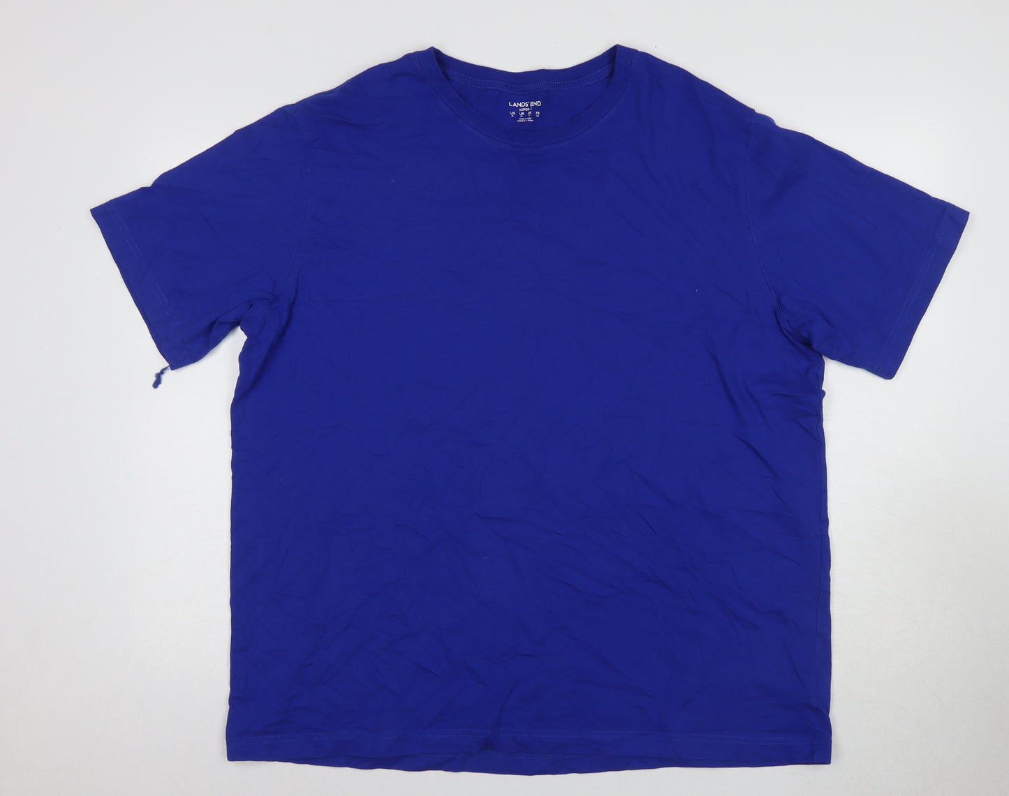 Lands' End Men's Blue XL Cotton T-Shirt