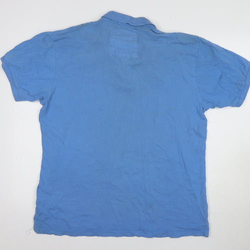 Apex & Woods Men's Blue 2XL California Polo Shirt