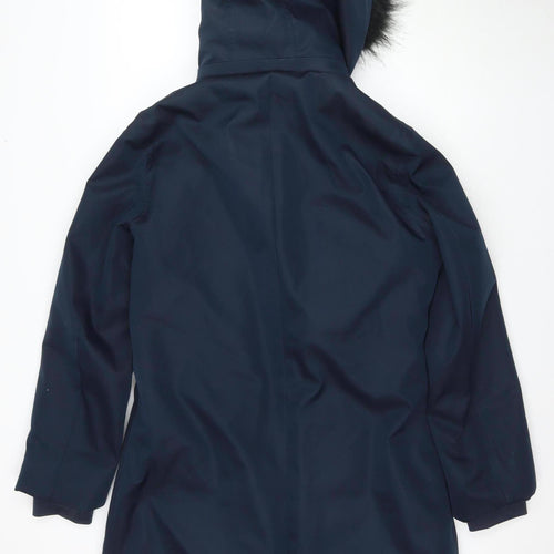 Harcour Women's Blue Parka XL Hooded Jacket