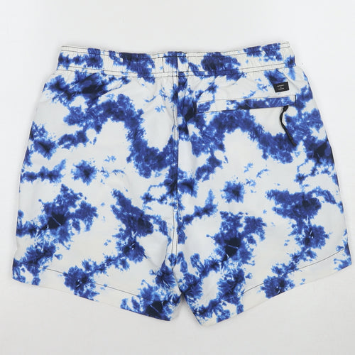 Superdry Men's Blue Swim Shorts S Tie Dye Quick Dry