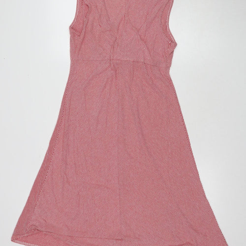 Phase Eight Women's Red Striped Sleeveless Dress 14