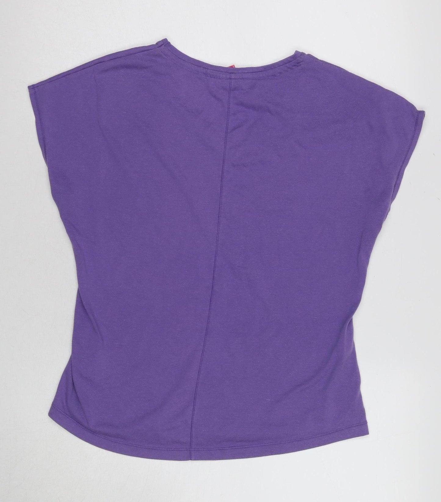 LA Gear Women's Purple V-Neck T-Shirt Size 14