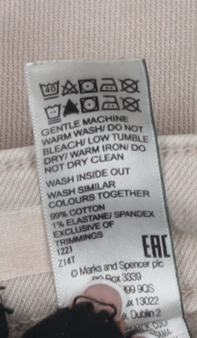 Marks and Spencer Women's Beige Jeans Size 12