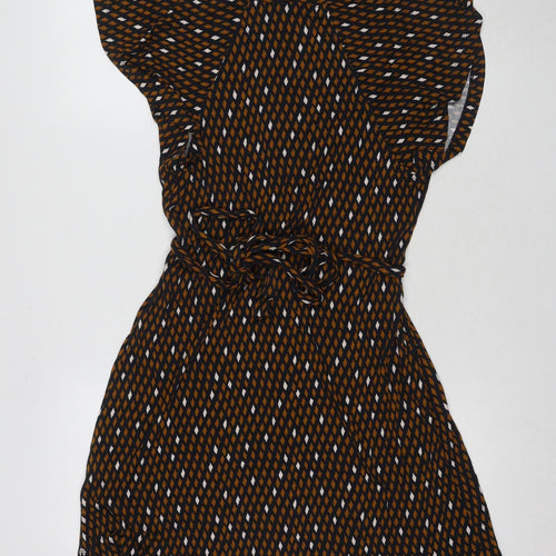 French Connection Women's Geometric Wrap Dress Size 10