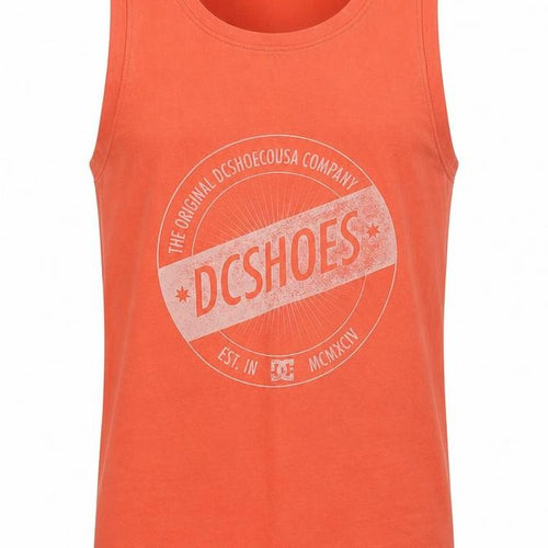 DC Shoes Men's Orange Sleeveless T-Shirt S
