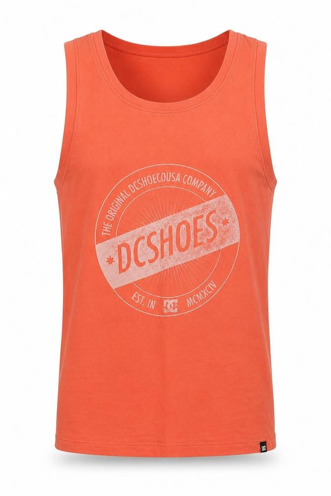 DC Shoes Men's Orange Sleeveless T-Shirt S