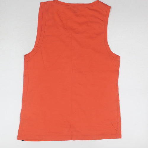 DC Shoes Men's Orange Sleeveless T-Shirt S