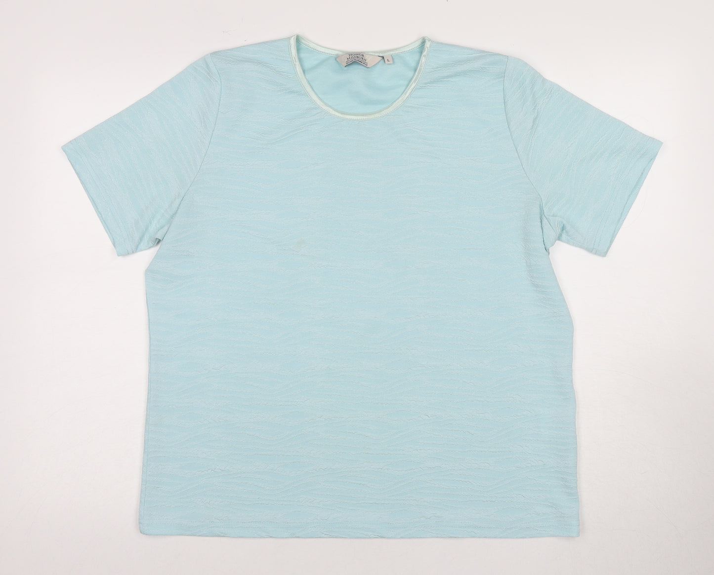Honor Millburn Women's Blue Crew Neck T-Shirt L
