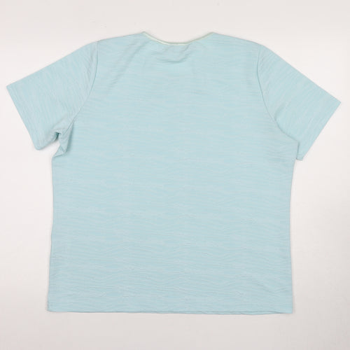 Honor Millburn Women's Blue Crew Neck T-Shirt L