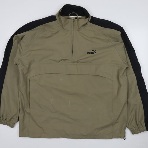 Puma Men's Beige Windbreaker Jacket XL Casual