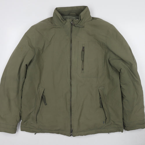 Racing Green Men's Green Parka Jacket - L - Casual/Walking