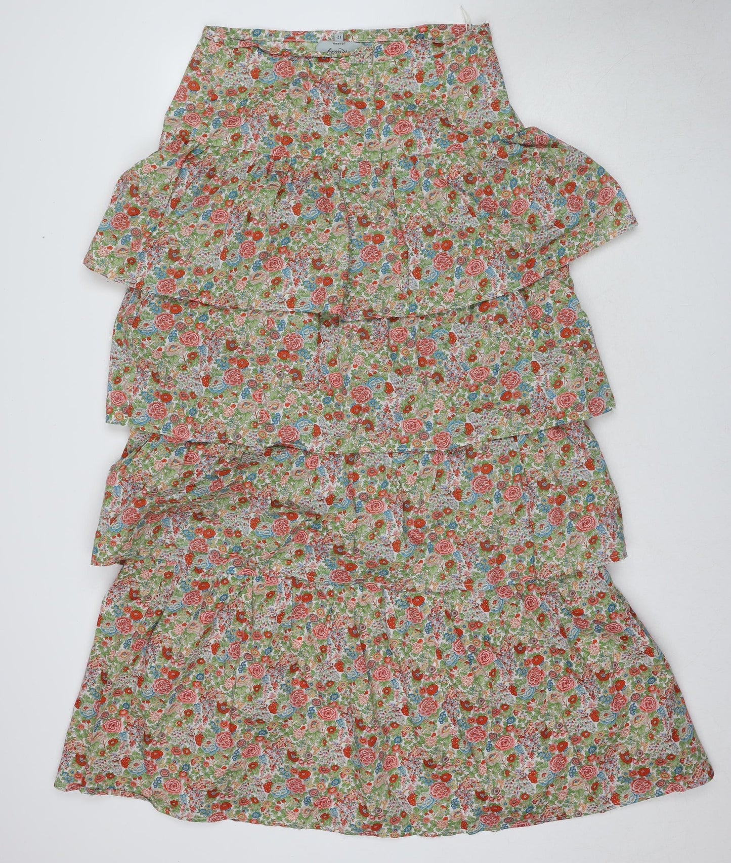Ridley Women's Multicoloured Floral Skirt, Size 12