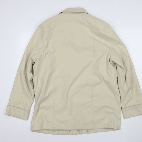 EWM Women's Beige Regular Fit Mid-Length Coat