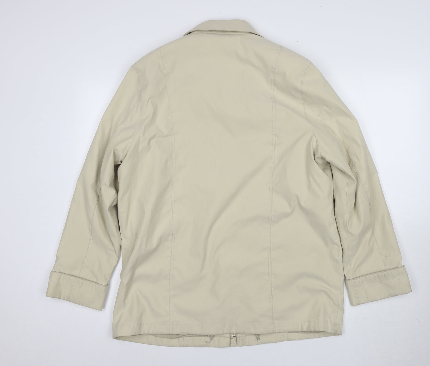 EWM Women's Beige Regular Fit Mid-Length Coat