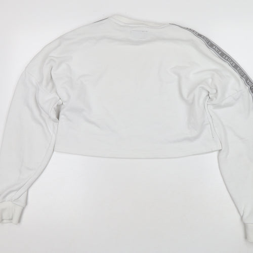 Pink Soda Sport Women's White Pullover Sweatshirt Size 8