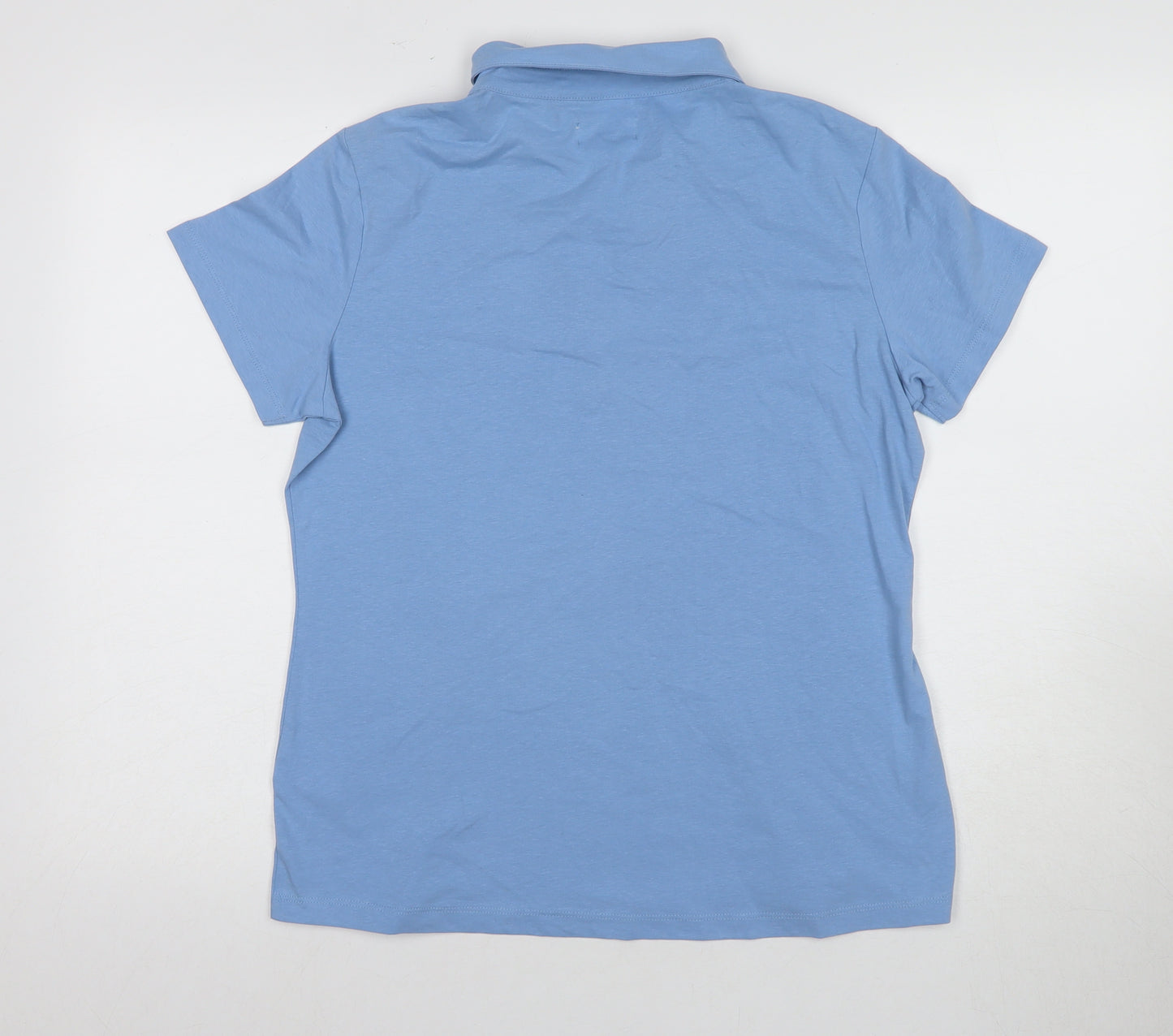 Mountain Warehouse Women's Blue Polo Shirt Size 14