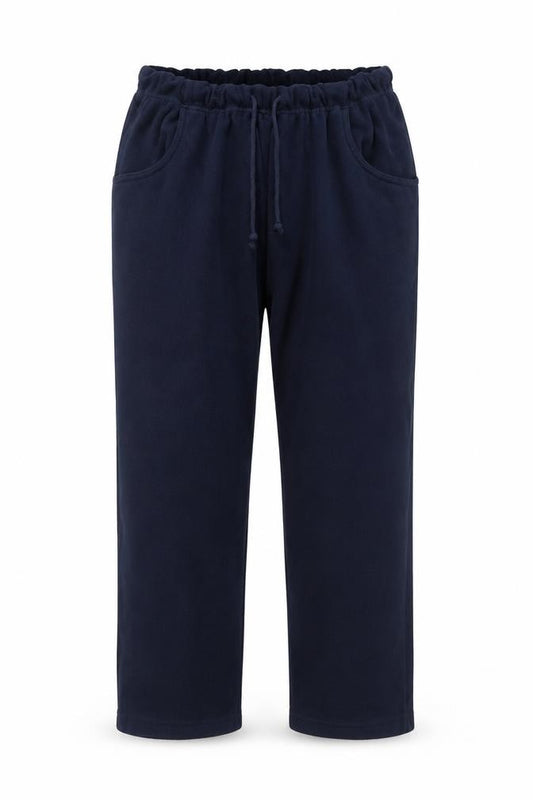 Front view of Damart unisex blue relaxed sweatpants uk 18