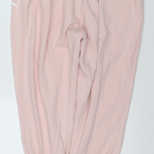 Puma Women's Pink Jogger Trousers, L, Gym & Yoga