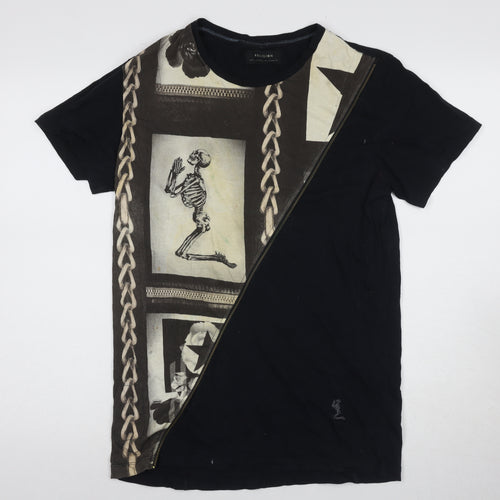 Religion Men's Black Gothic Art Print T-Shirt M