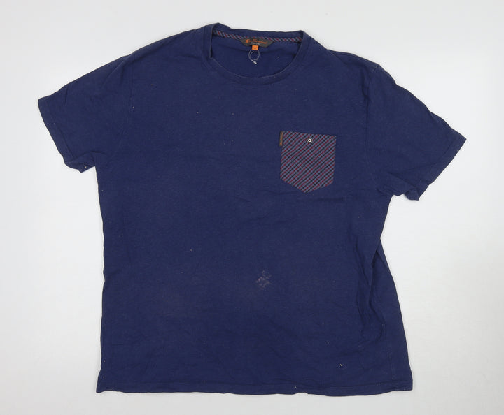 Ben Sherman Men's Blue T-shirt, Size XL.