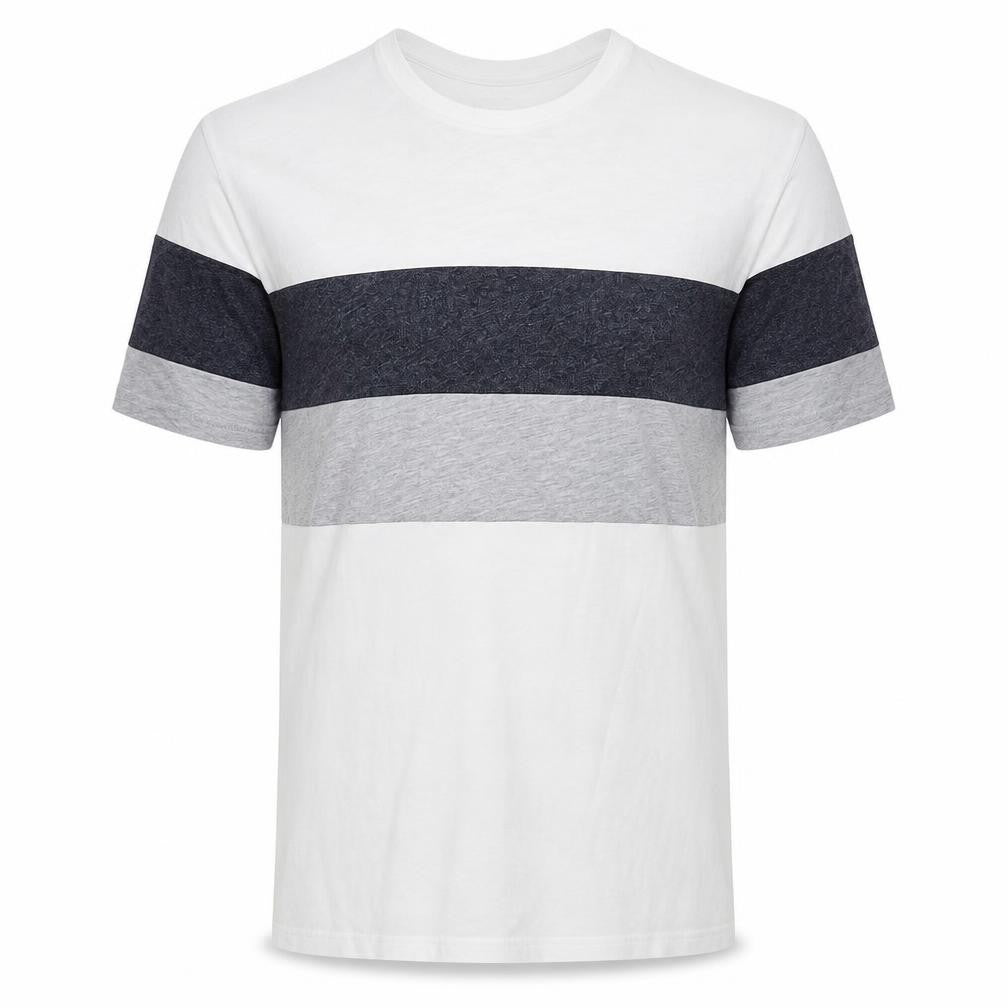 Front view of Tom Tailor Men's Colourblock T-Shirt, Large
