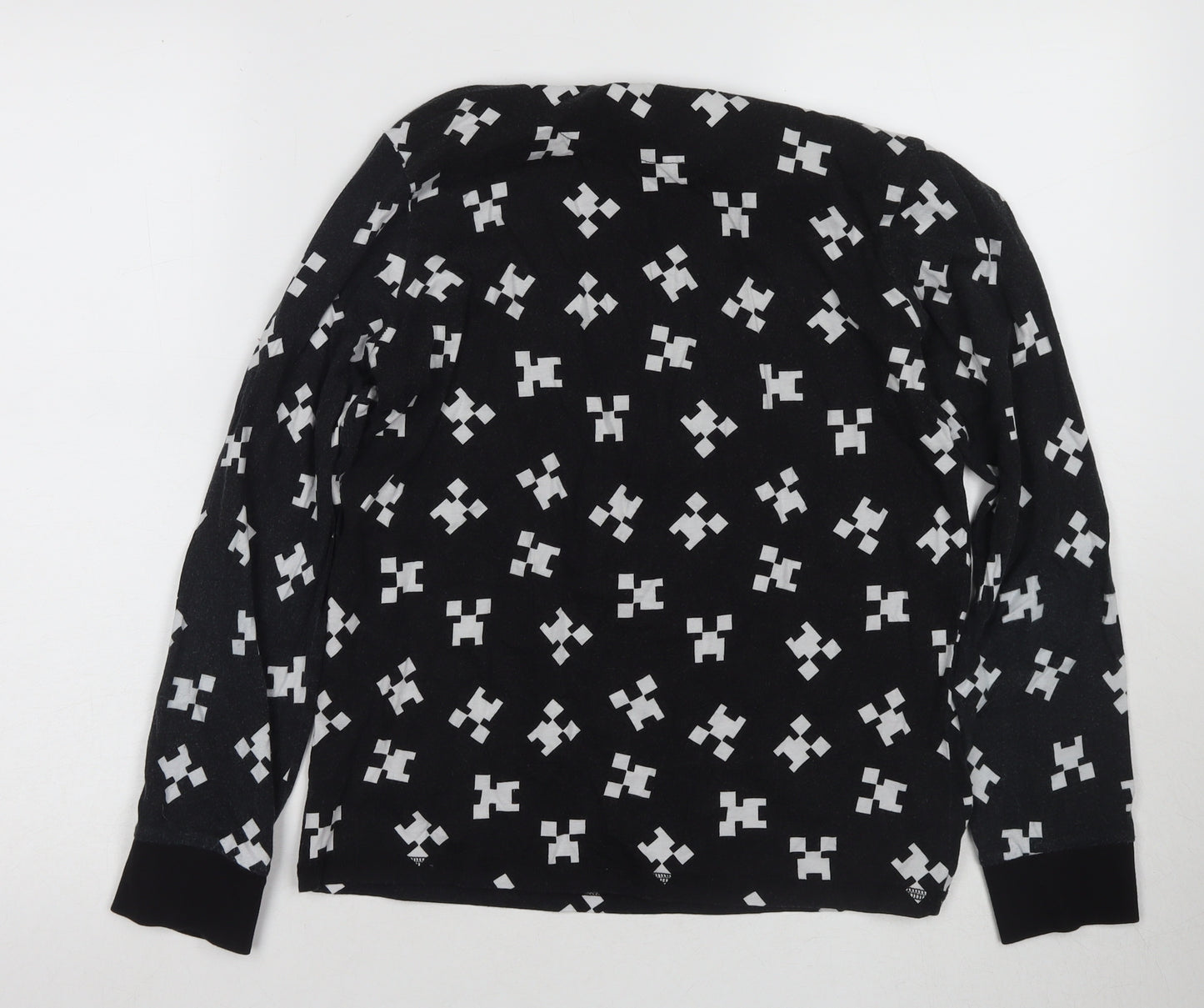 Minecraft Boys Black Long Sleeve T-Shirt 13-14 Years