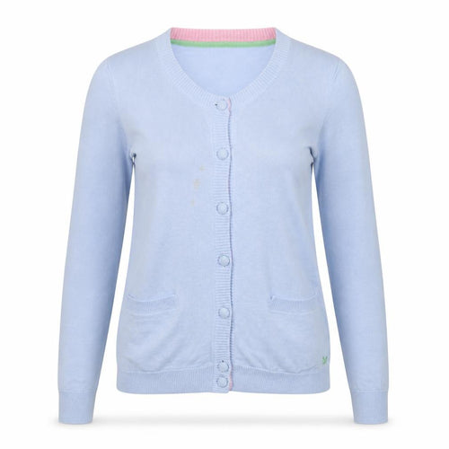 J.Crew Women's Blue Cardigan Size 12 Cotton Casual