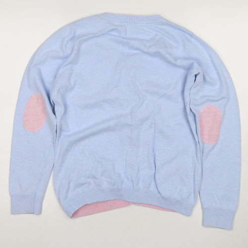 J.Crew Women's Blue Cardigan Size 12 Cotton Casual