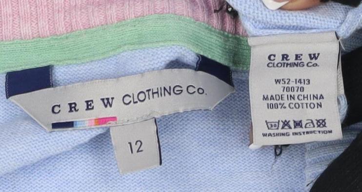 J.Crew Women's Blue Cardigan Size 12 Cotton Casual