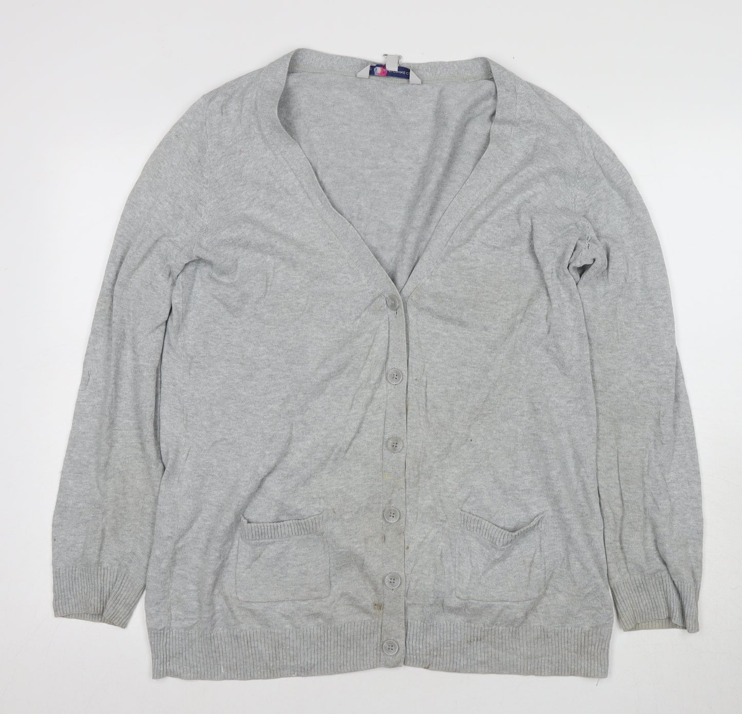 Crew Clothing Co. Women's Grey Cardigan Size 14