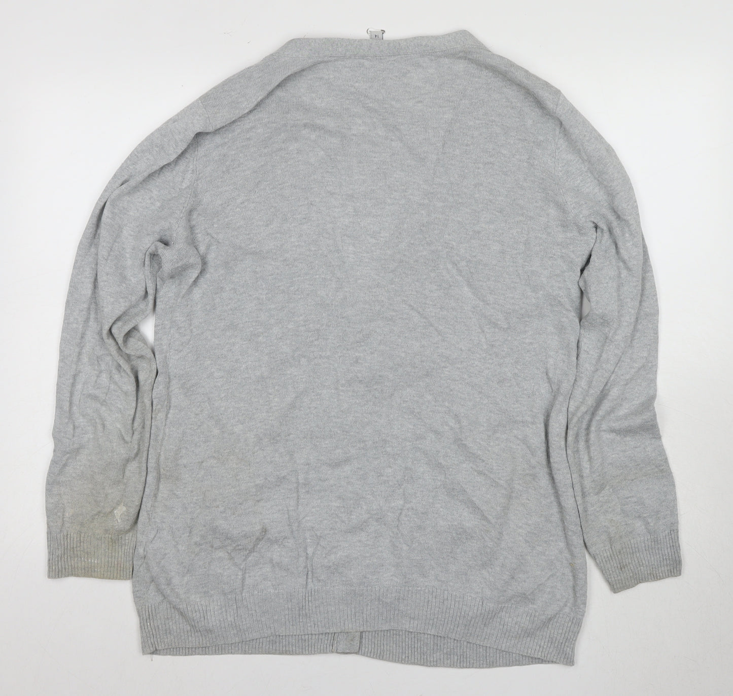 Crew Clothing Co. Women's Grey Cardigan Size 14