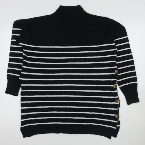 JoJo Maman Bébé Women's Black High Neck Pullover Jumper