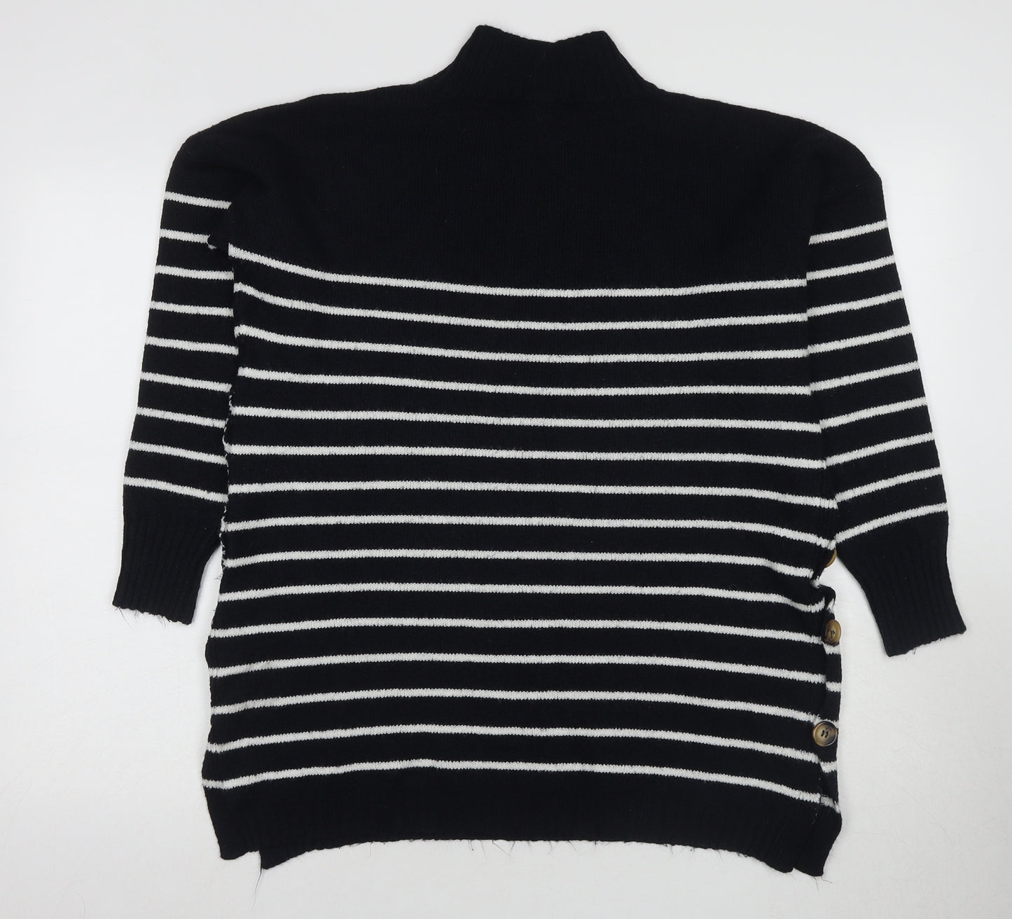 JoJo Maman Bébé Women's Black High Neck Pullover Jumper