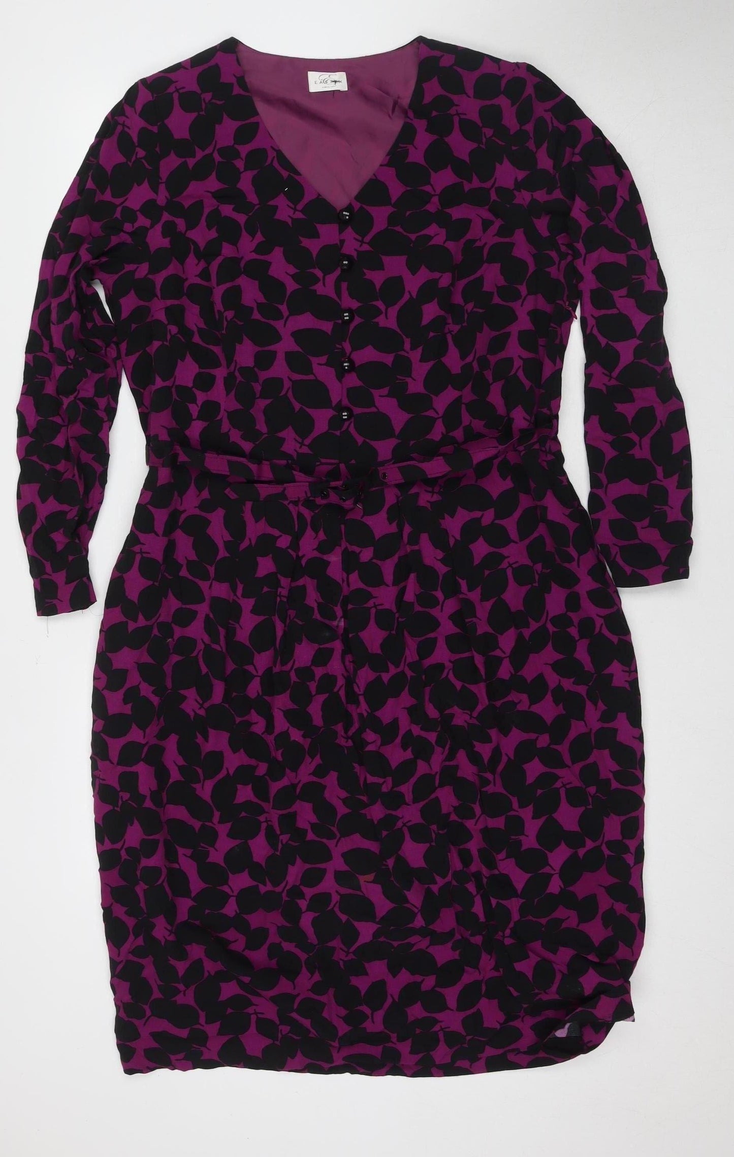 Eastex Women's Purple Viscose Sheath Dress Size 16