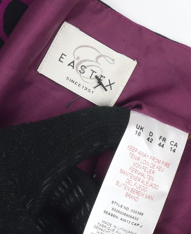 Eastex Women's Purple Viscose Sheath Dress Size 16