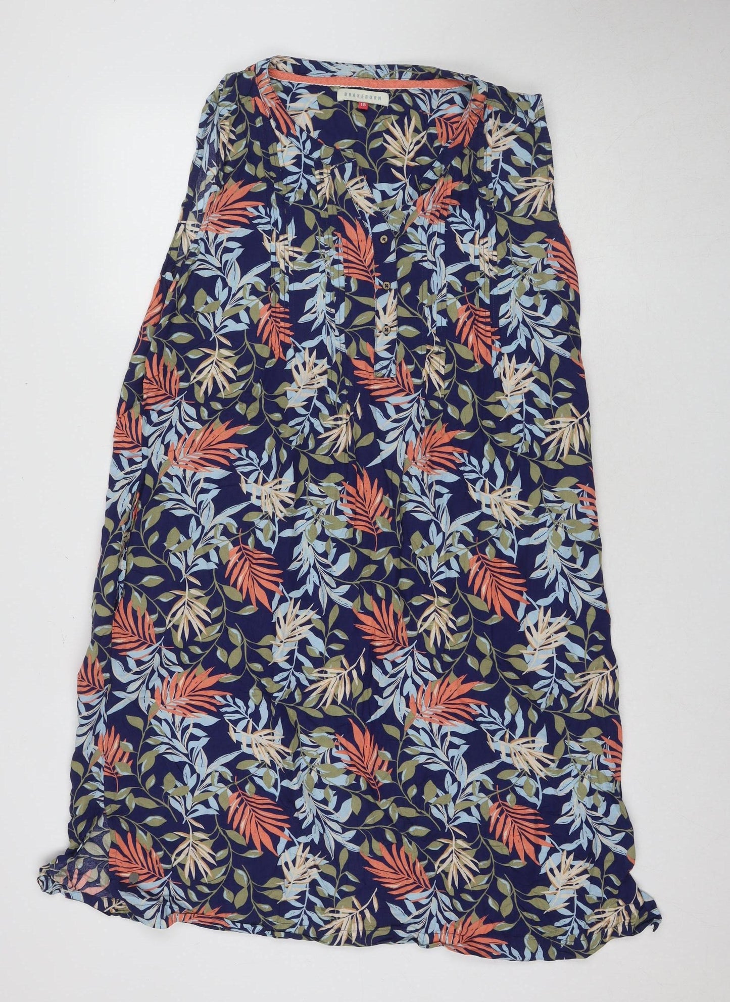 Brakeburn Women's Multicoloured Floral Dress Size 18