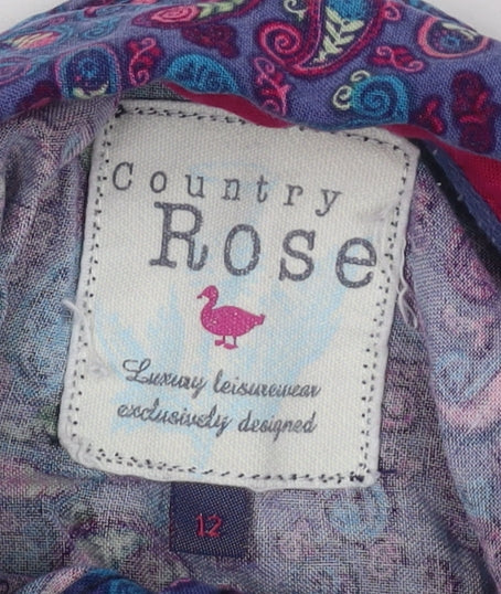 Country Rose Women's Multicolour Paisley Button-Up